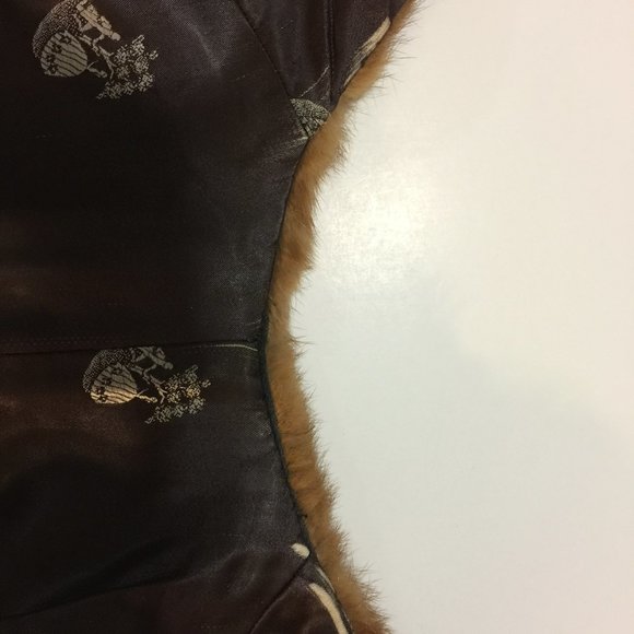 MINK  VINTAGE CAPELET STOLE - Picture 2 of 3